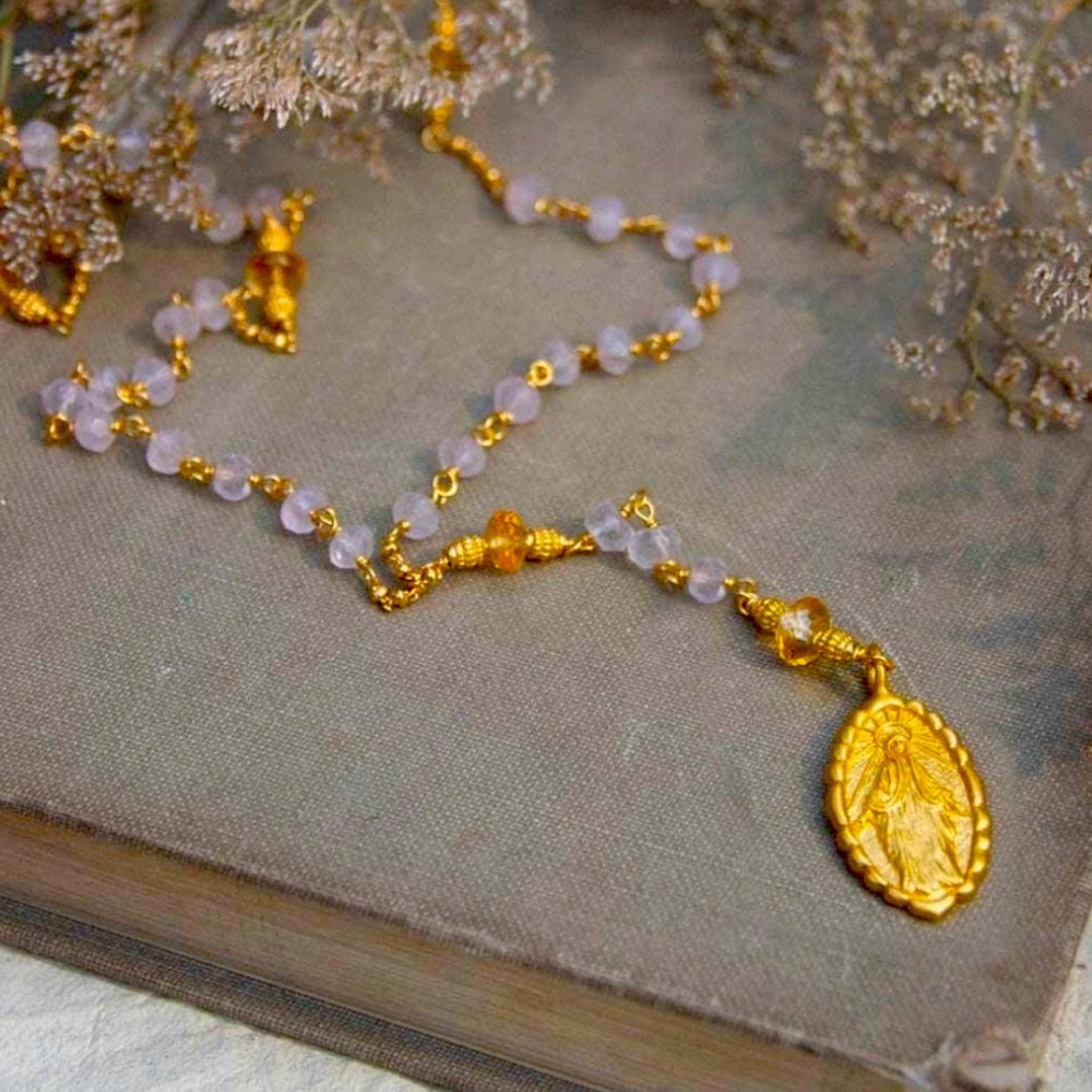 Ananda Soul 22K gold plated rosary